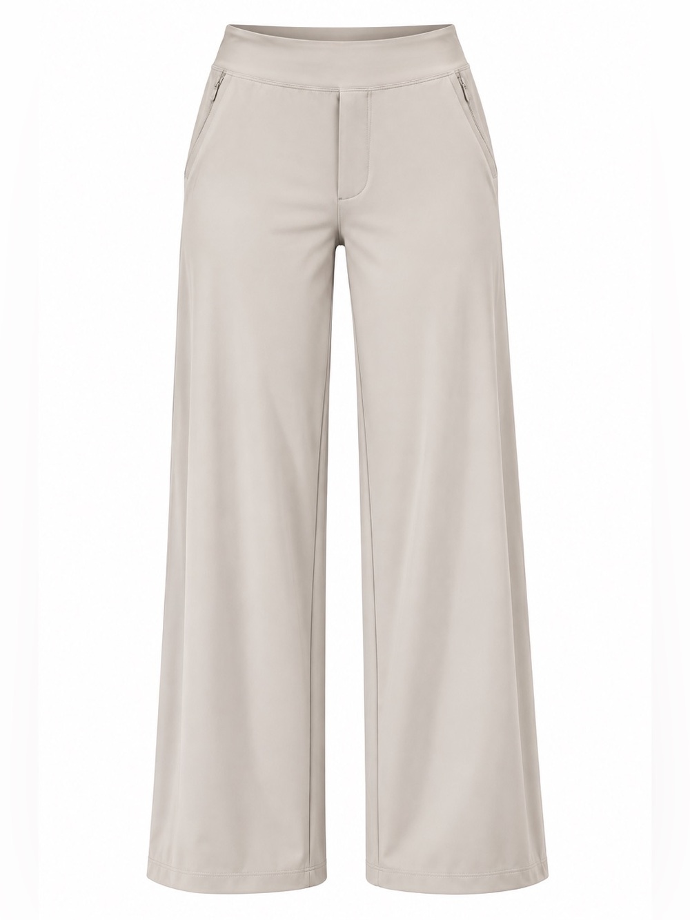 Nine pine Wide-Leg High-Rise Pants in Light Taupe. Super soft.